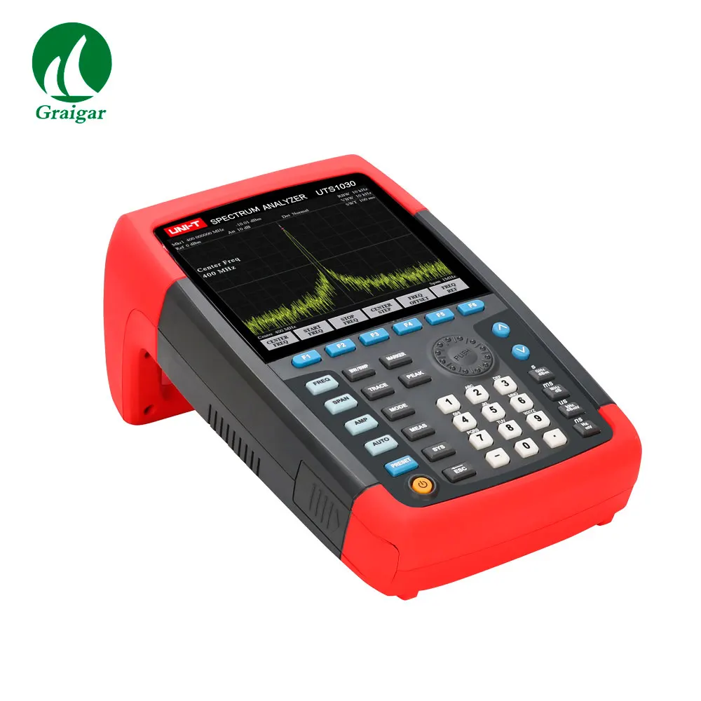 UNI-T UTS1030 ручной Анализаторы спектра в пределах 9 кГц ~ 3,6 ГГц с 6,5 дюйма с большим экраном