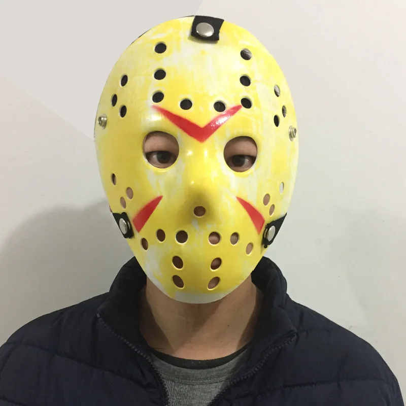 Jason Mask Halloween Cosplay Hockey Mask With Adjustable Straps Party Prom Props Decor Costume Party Makeup DD7-113