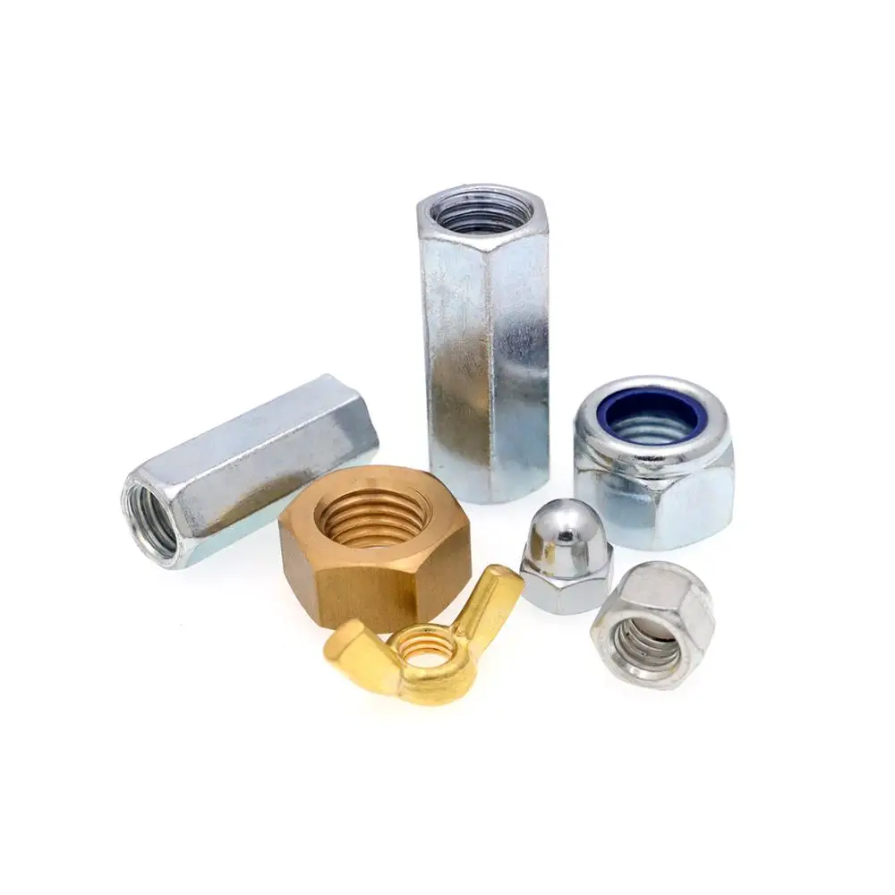 Manufacturing Color Copper Brass Ss M4 M3 Hexagon Connecting Long Hex Coupling Nut