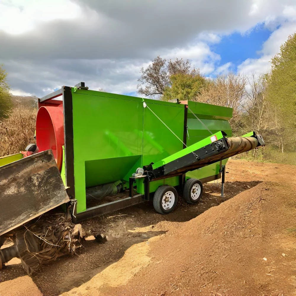 Customized upon arrival Mobile trommel ling machine compost rotary screen equipment stone Drum screen sand screening machine