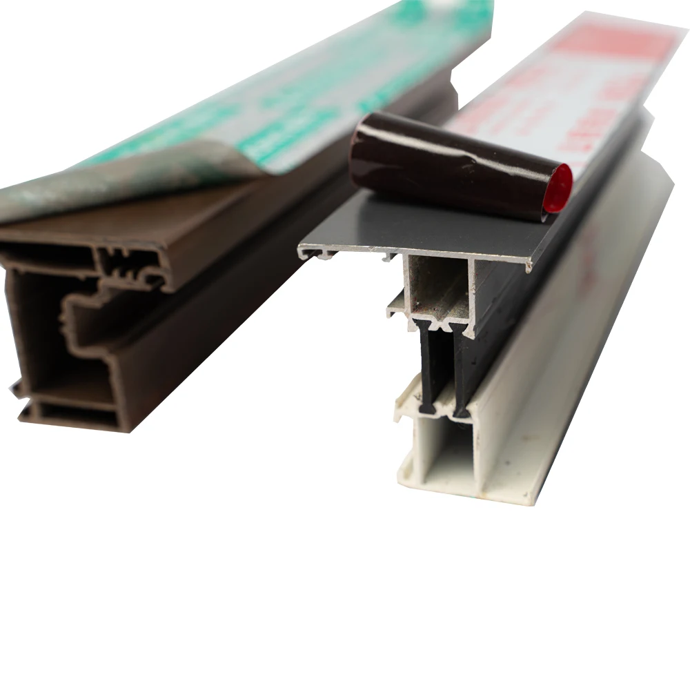 China Supply Black and white Acrylic Glue Customized Printing PE Adhesion Protective Film For Aluminum Extrusive Profile