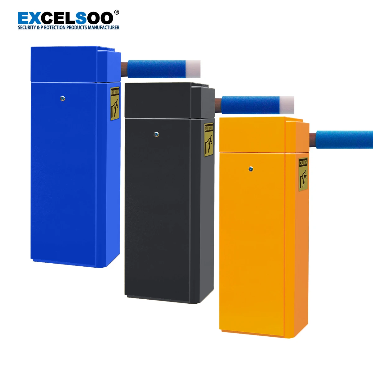 Highway tollgate barrier with round boom automatic manual control barrier gate