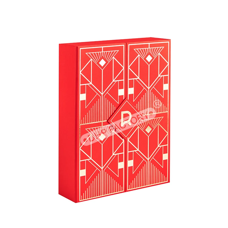 New Arrival Biodegradable Blank Tray Dividers Cosmetic Christmas Chocolates Packaging Blind Advent Calendars Cardboard Box