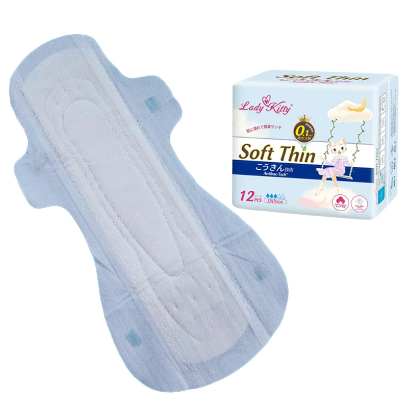 100% Cotton Anions Breathable Anti-Dysmenorrhea  Serviette Hygienique In Bulk Thick High Absorption Maternity Sanitary Napkins