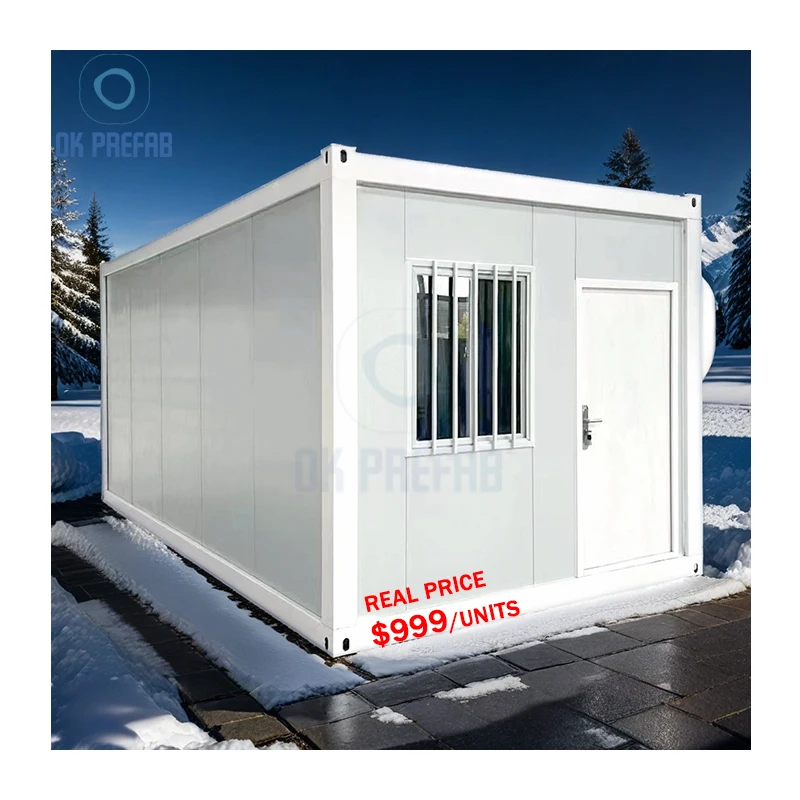 custom 15 mins quick installation modular prefab Construction site container office steel tiny prefab Detachable container house