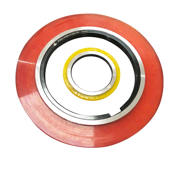 
Disc coil slitting knife rubber bonded separator spacer for precise slitter 