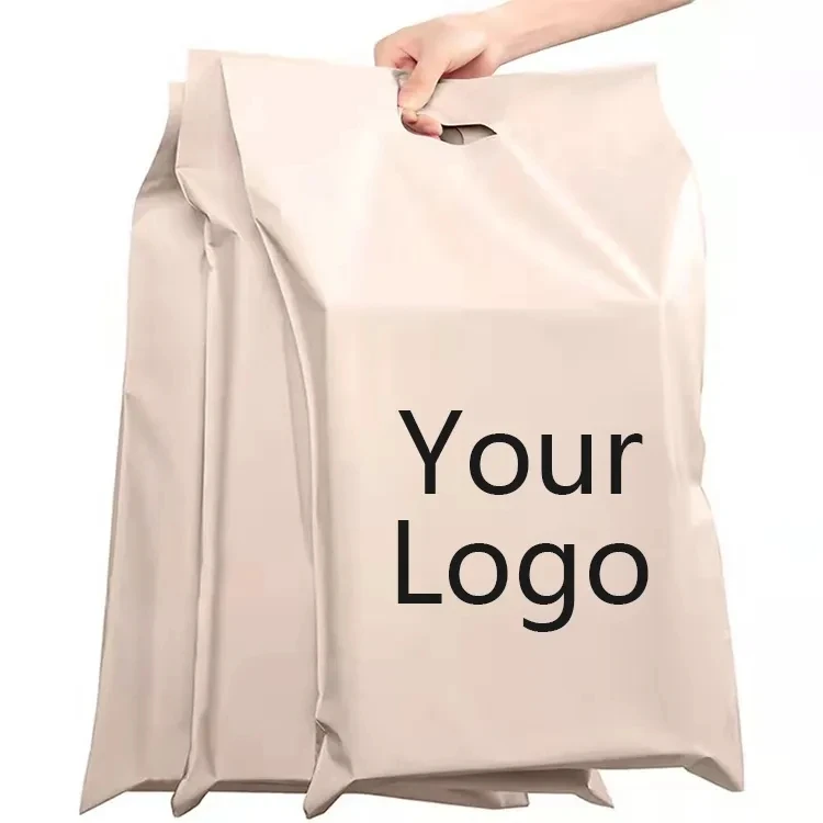 Thank You Poly Mailer Shipping Clothing Pouch Polymailer Logo X-large Big Size Mail Custom Print Polly Mailing Bag With Handle