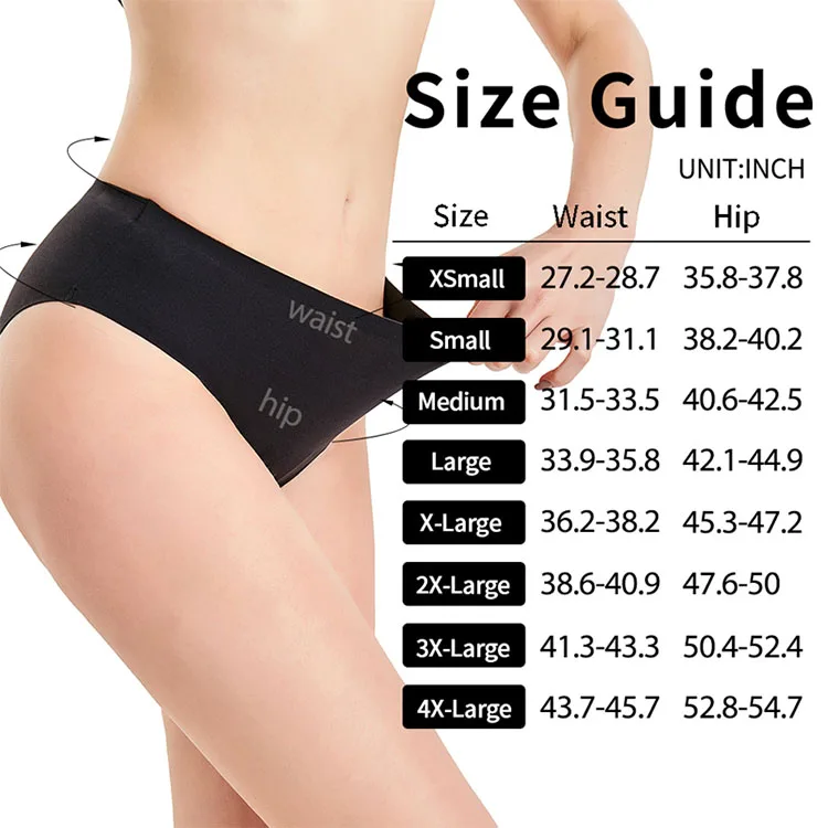 HQSLP period panties heavy flow menstrual organic  period panties invisible period underwear
