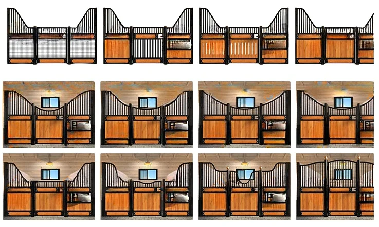 Customized Color Powder Coated Horse Product Frame Horse Stable