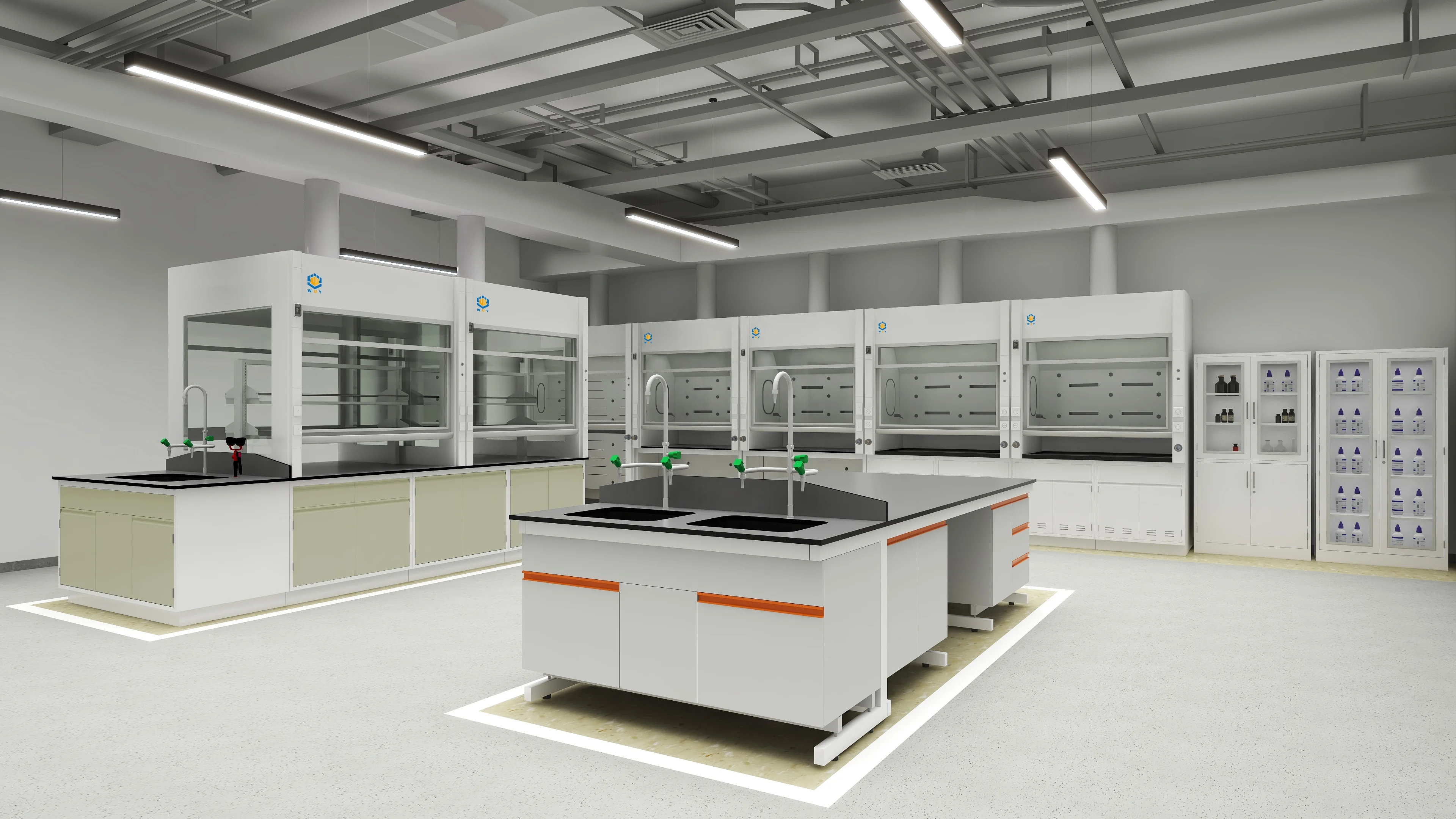 OEM laboratory equipment desk furniture microbiology lab furniture lab tables casework bench