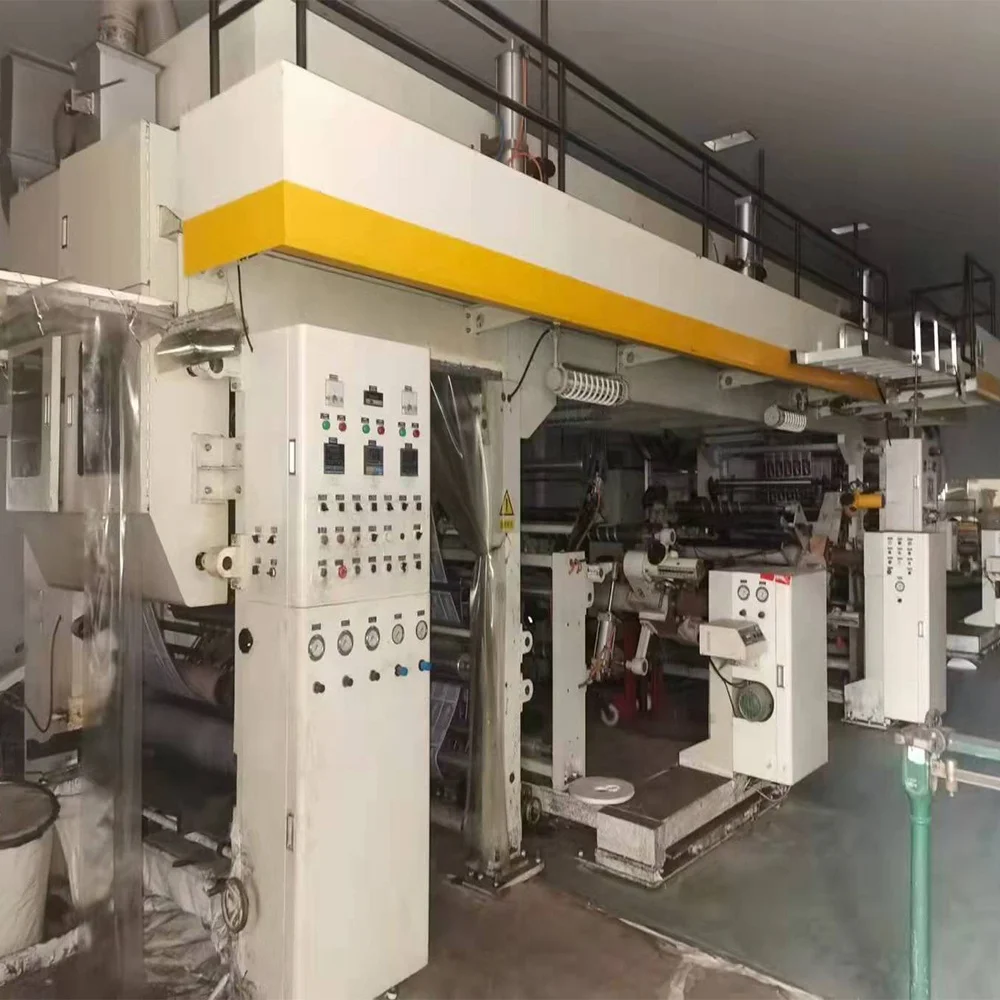 used dry Laminating Machine Ningbo Xinda 1050 high-speed dual-station dry lamination machines