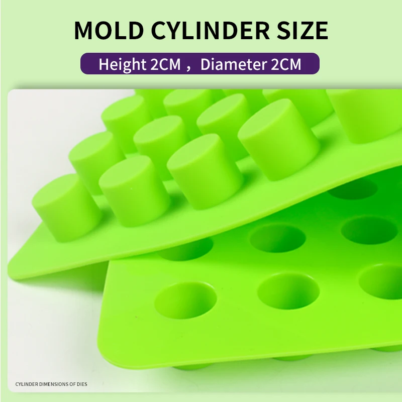 Homemade kitchen accessories molds 88 Cylindrical small silicone mini freezer ice cube tray