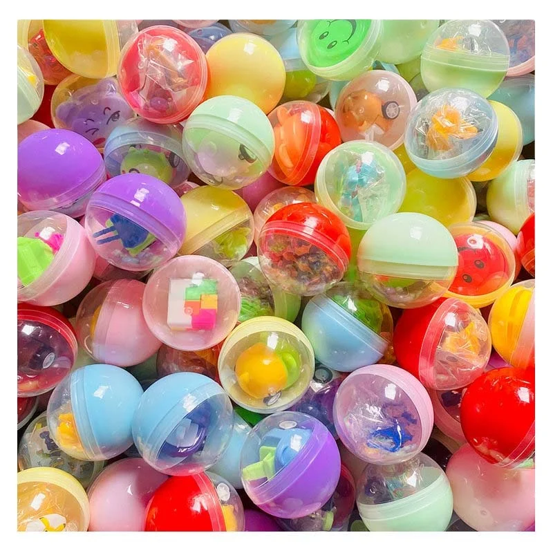 Plastic Surprise Egg Capsule 50mm Vending Capsule Toys For Children