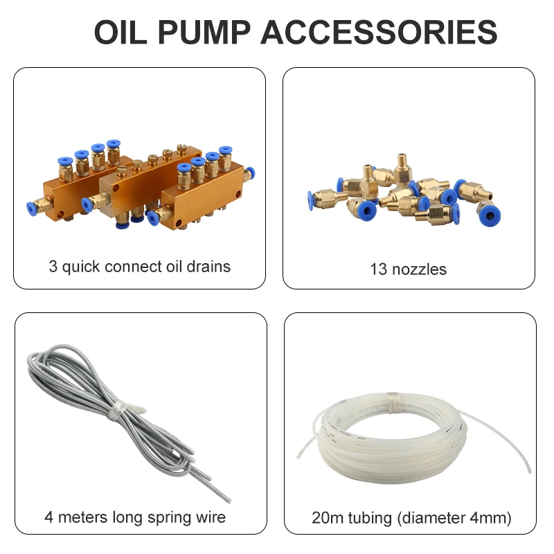 HYCNC 600cc Cnc Oil Pump With Food Grade Transfer Pump For Guide Rail Slider