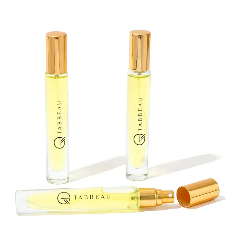 Custom Logo Printing Brand 10ml Roller Perfume Tester Bottle Travel Small Atomizer Glass Spray Bottle