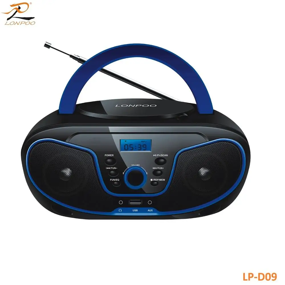  Портативный CD-радиоплеер LP-D02 bluetooth с двухсторонним динамиком USB MP3