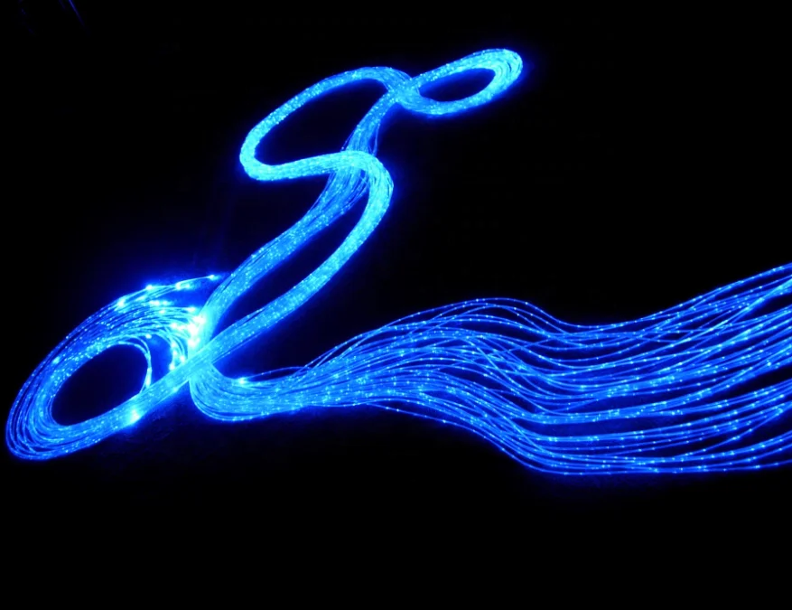 
3*0.75mm PMMA dot points Side spot light fiber optic for pendent chandelier 