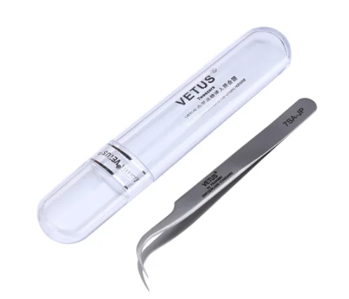Precision VETUS Tweezers Pinzas 7SA-JP SS-JP Stainless Steel Super Hard Antimagnetic Tweezers for Mobile Phone Repair Tools