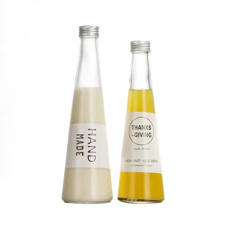 wholesale 250ml 330ml conical flask beverage jars for tea  mikly