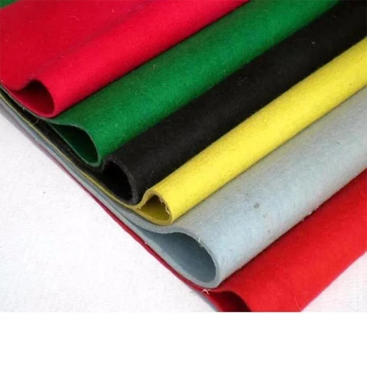 Needle Punched colorful 1mm 2 mm 100% Polyester Felt Fabric in rolls