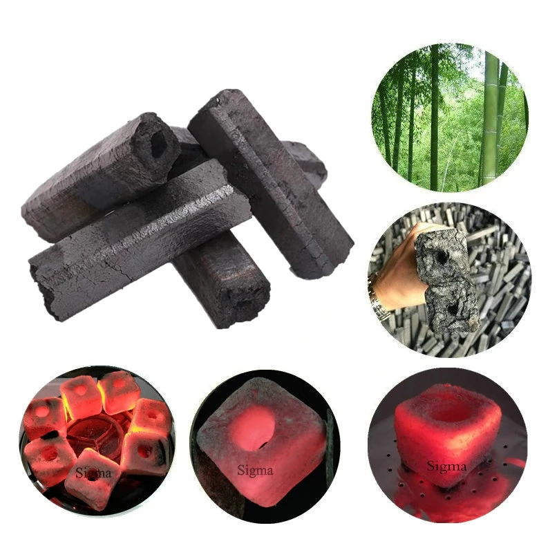 Bamboo material Smokeless Hardwood bbq sawdust charcoal Briquettes