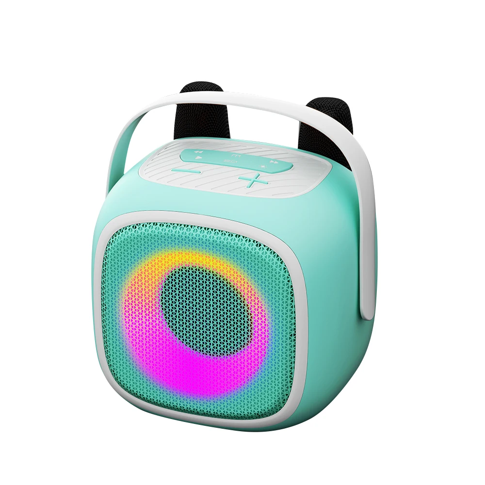 LED light 20W loudspeaker Double Microphone USB 2400mAh speaker Handsfree RGB led light sports outdoor bt speaker