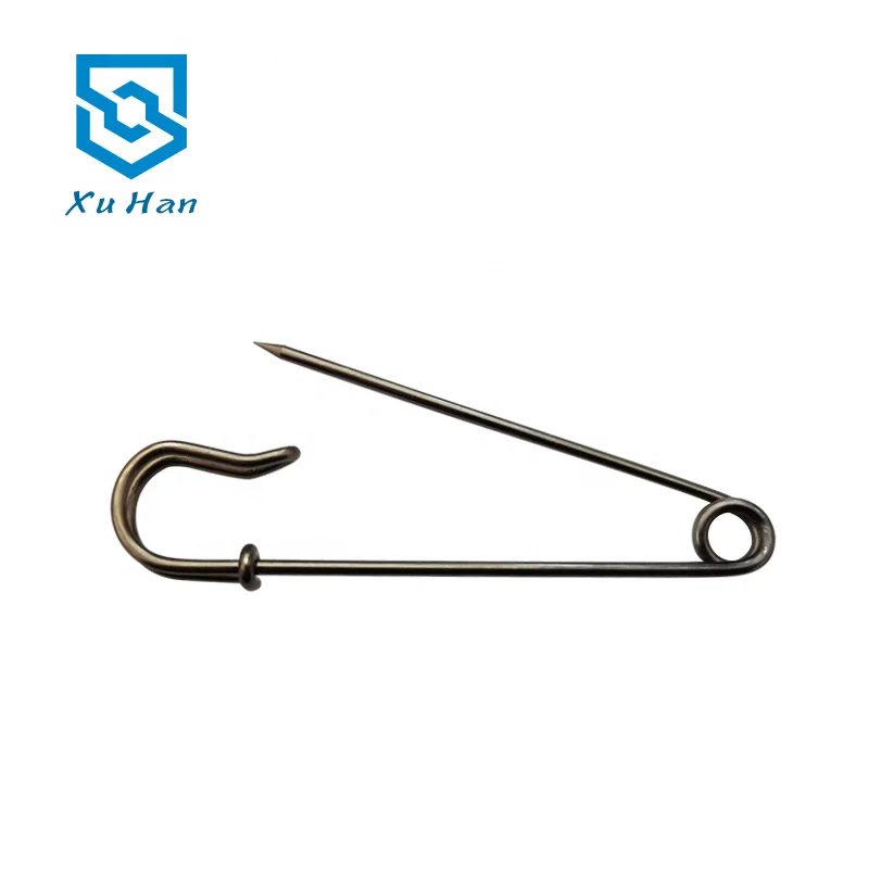 Wholesale high quality metal 3 inch extra large safety pin Customizable multicolor safety loop pin