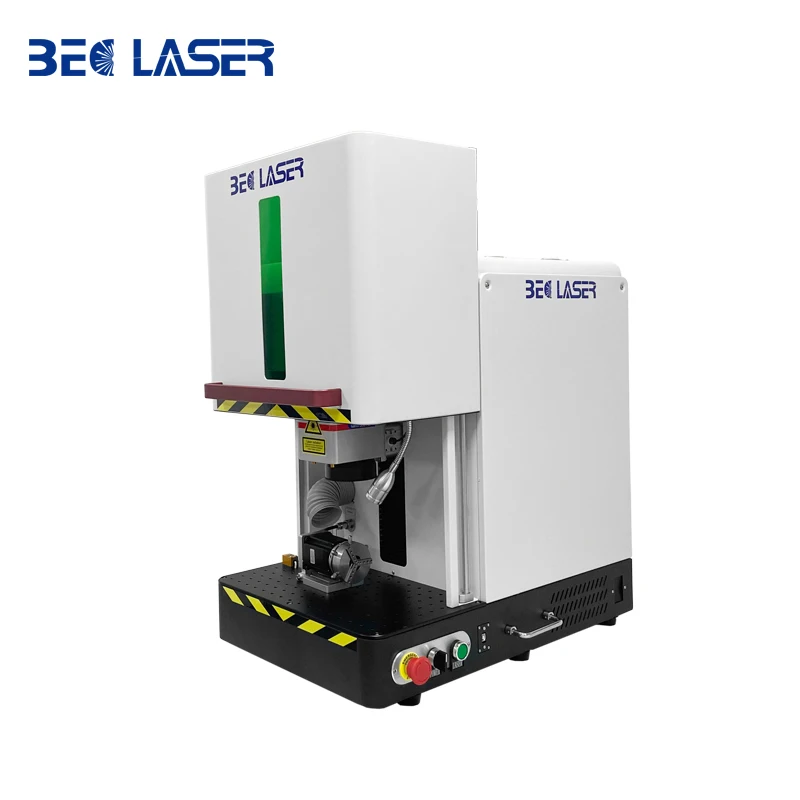 Small Enclosed 50w 80w 100w Fiber Laser Marking Machine Gold Silver Jewelry Laser Engraving And Cutting Machine