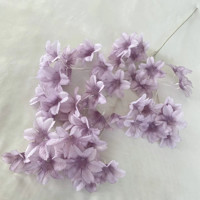 Purple Series Wedding Decoration Hydrangea Artificial Flowers Bouquets Lilac Peony Rose Flowers Wholesale Faux Flowers