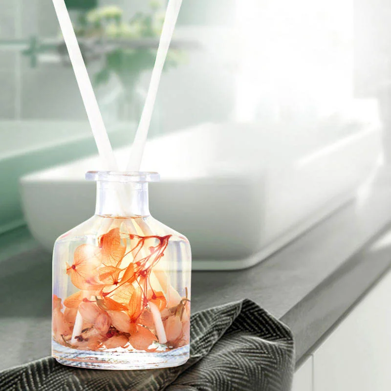 Cylindrical Bottles Deodorant Parfum Easy Cute Flowers Rattan Sticks Volatile Fragrance Aromatherapy Aroma Diffuser