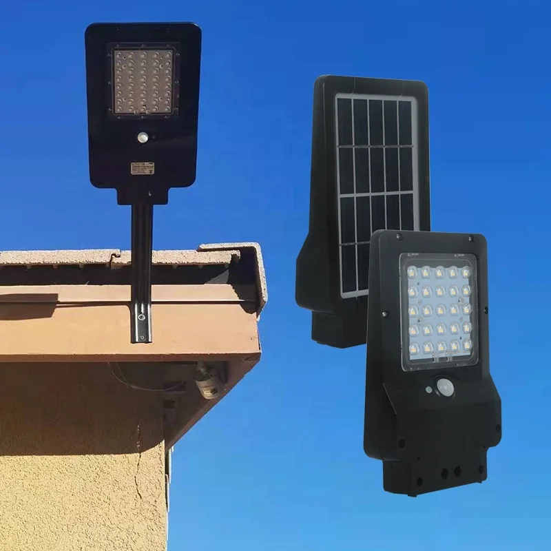 Ultra thin 4 watt solar security led wall light with auto on and off  lighting mode