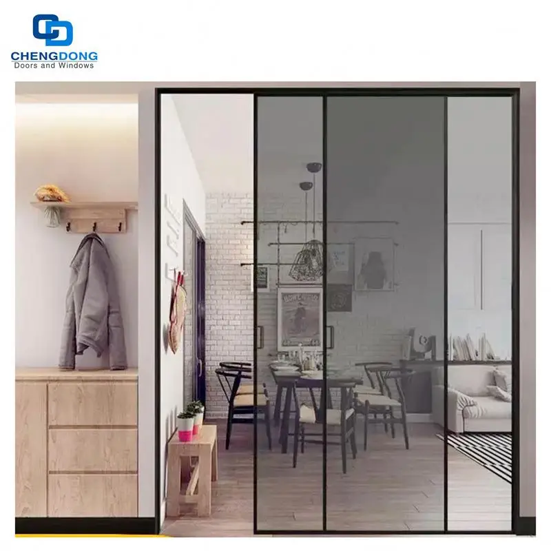 
slim aluminum sliding door track profiles frame line series extruded slim aluminium door for glass doors 