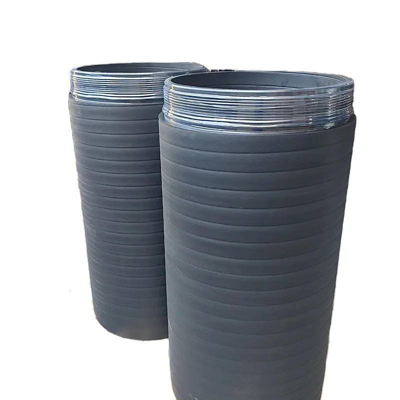Hdpe double SN8 600 мм Настенная гофрированная дренажная труба 200 Двухстенная