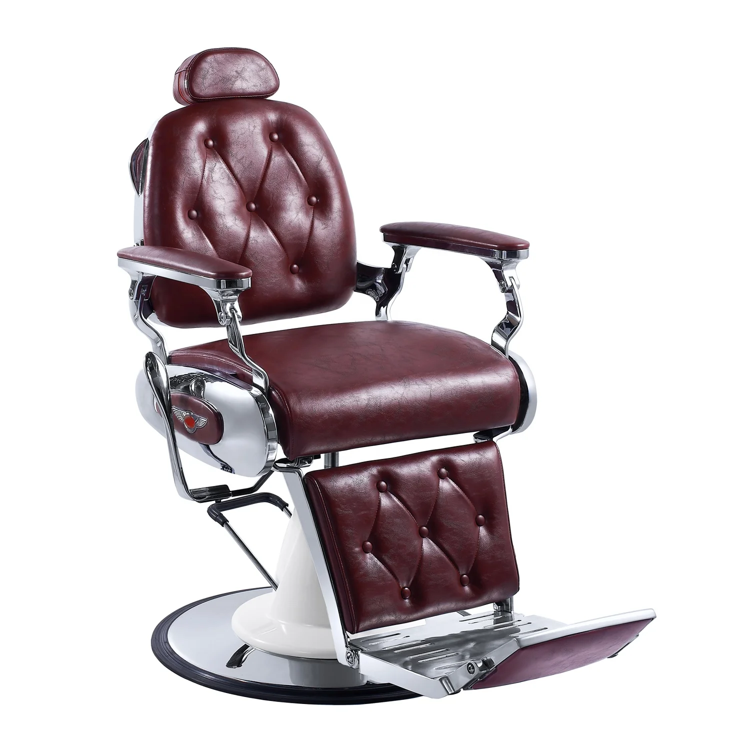 DTY Factory custom barber chair reclining barber shop shaving chair Luxury high quality hair salon furniture barber shop