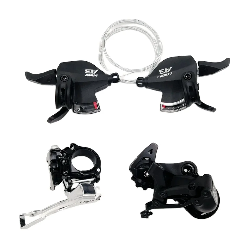 A3 Mountain Bikes alloy bicycle shifting lever thumb shifter road bicycle Derailleur Bicycle Derailleur combination