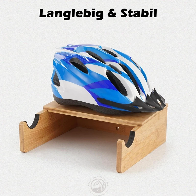 2024 New Durable Wall Mount Indoor Bamboo Wooden Bicycle Rack Storage Shelf for Home Decor
