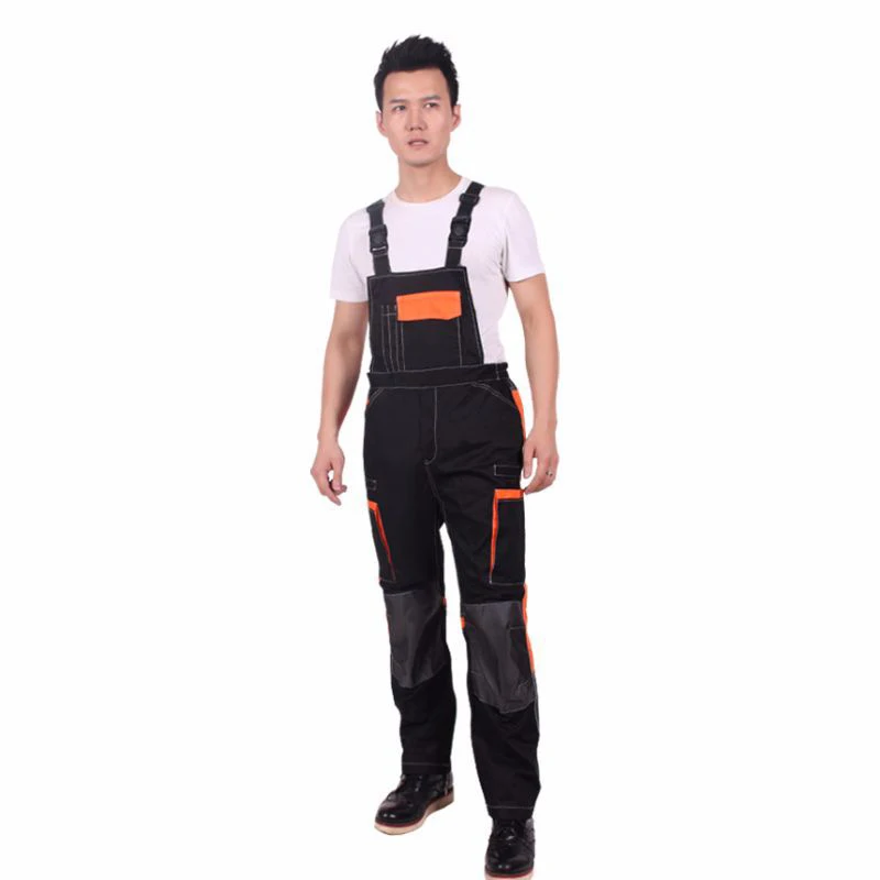 JL243 Auto repair spray paint coveralls overalls multi-pocket bib suspenders