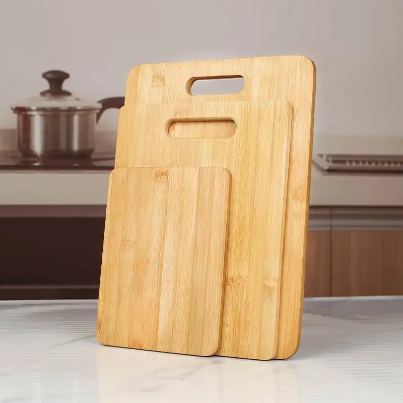 2024 factory sell Eco-friendly Square bamboo cutting board Fruit and vegetable Portable chopping board