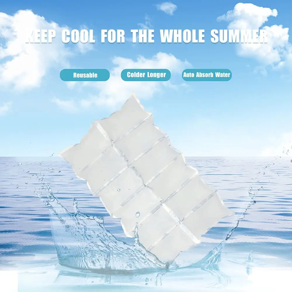 Food Grade Ice Pack Shipping Cold Pack  Flexible Ice Pack Sheets For Coolers Dry Long Lasting Freezer Ice Packs