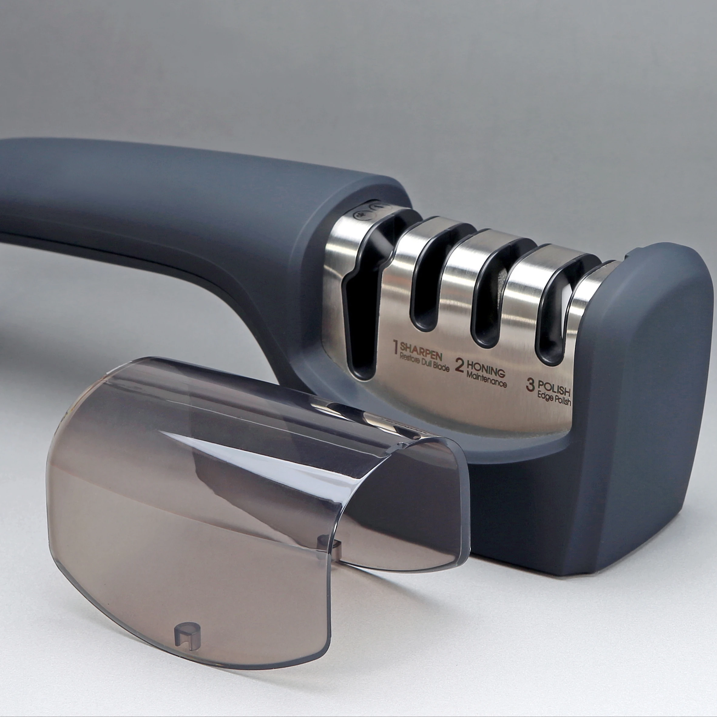 4 Stage Kitchen Knife Sharpener Creamic Carbide and Diamond for Knife Scissor Sharpening With PVC Cover