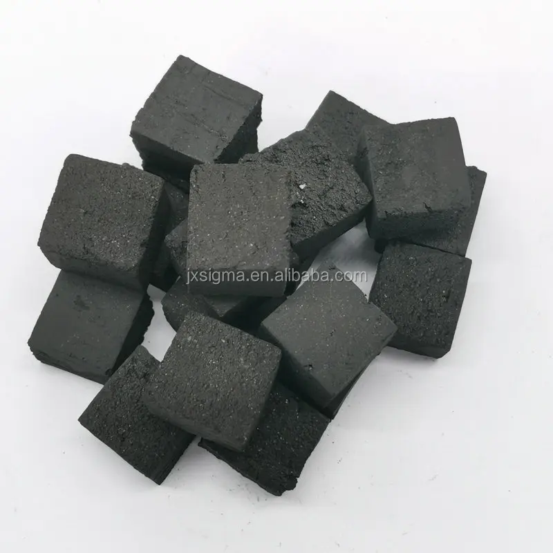 Sigma coconut shell cubes shape panda coco charcoal for shisha