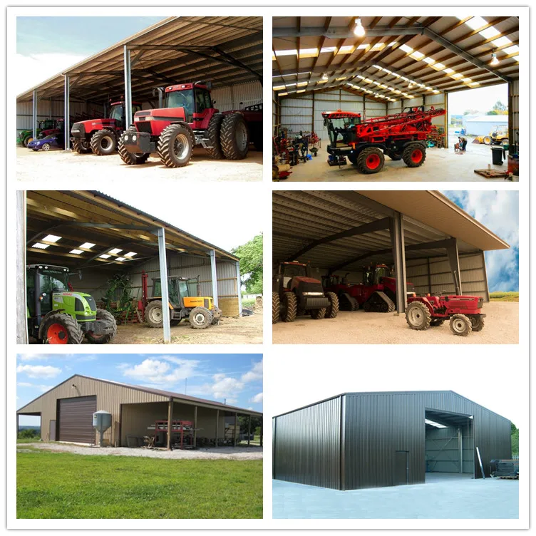 China Cheap Light Steel Frame Prefabricated Industrial Farm Metal Shed Kit