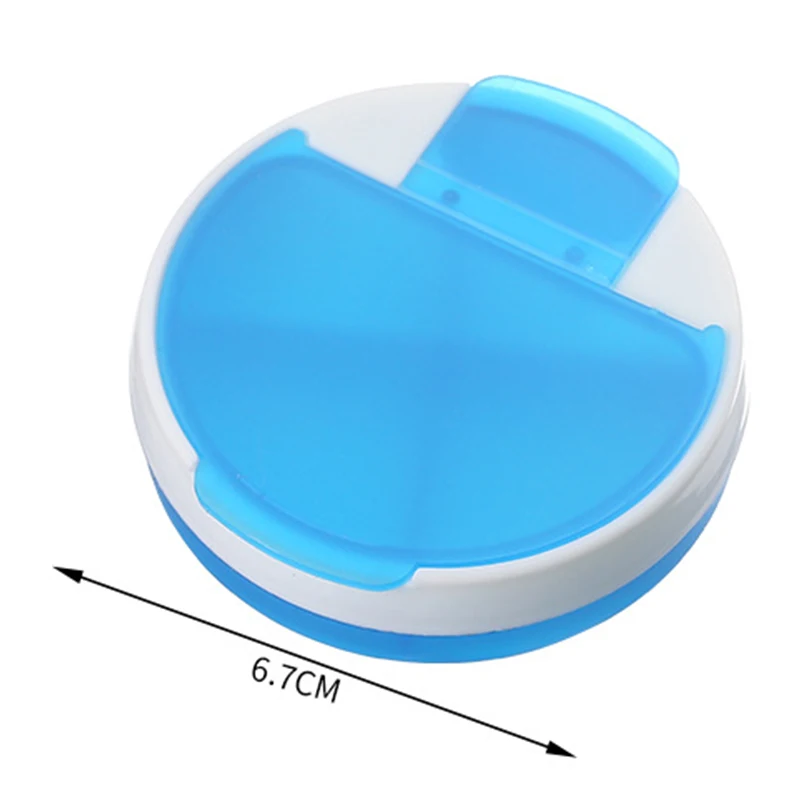 wholesale customize red orange green blue white Mini Round Plastic Container Box with 4 Compartments  Travel