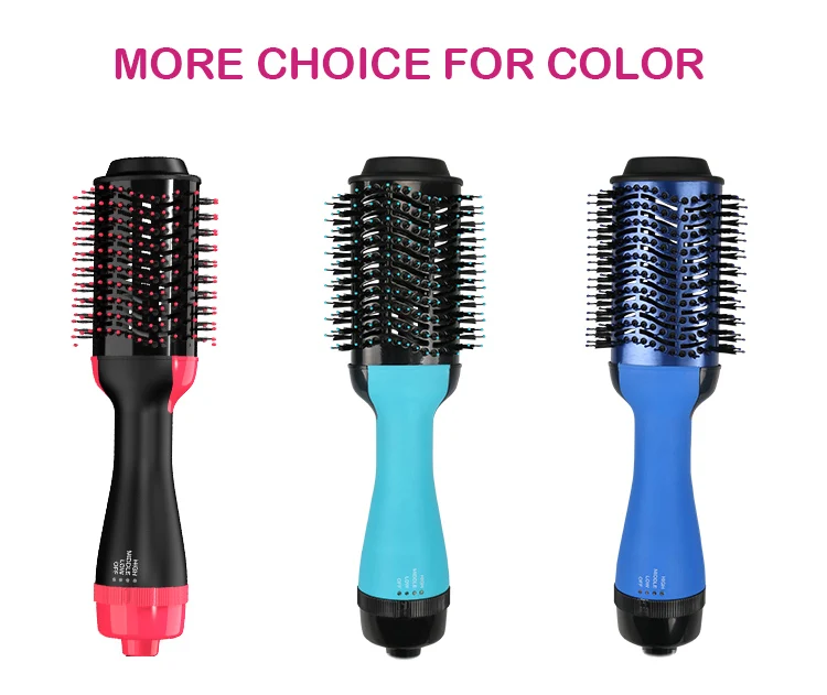 
Popular electronic hot air brush One step hair dryer and straightener 3 in 1 hair dryer with comb anion hairdressing tools 