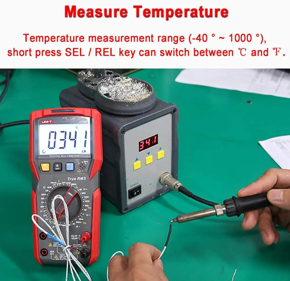 UNI-T UT89X Digital Multimeter True RMS NCV Tester AC DC Voltmeter Ammeter Capacitance Frequency Resistance Temperature Tester