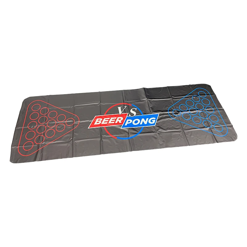 Beer Pong Set Beer Pong Table Mat Drinking Games Outdoor Portable Tailgating Drunk Games for Adults Party