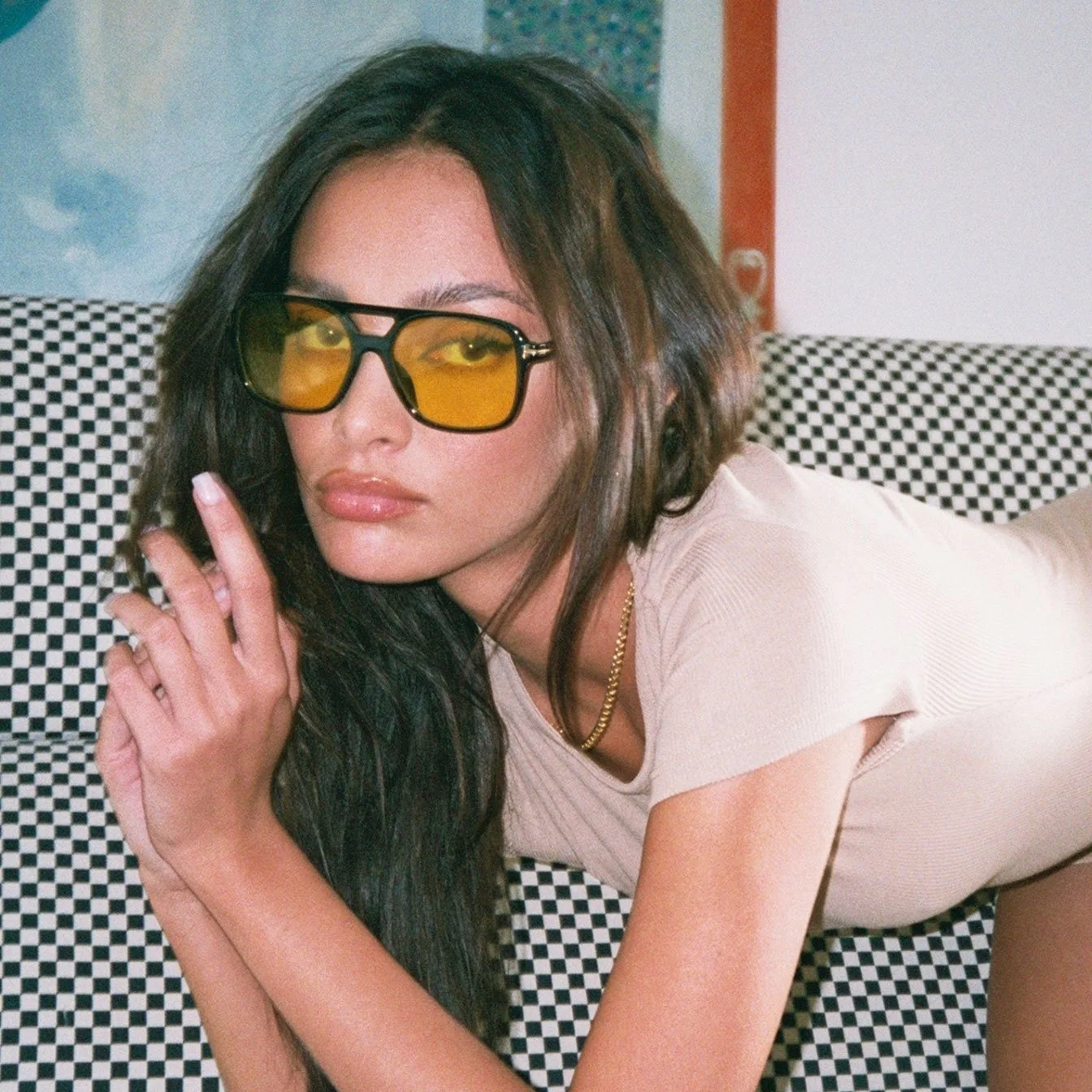 3885 Wholesale Cheap Unisex Ocean Lens Double Beam Plastic Frame Fine Square Sunglasses