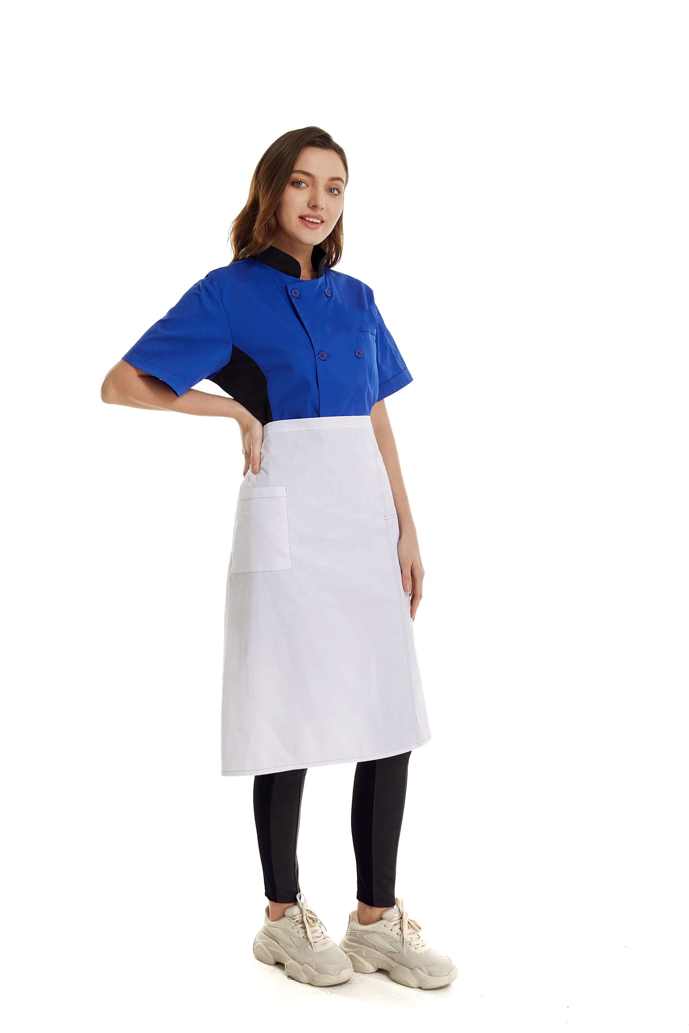 Modern Female Executive Chef Jacket Uniforms Kitchen Women Restaurant Bar Uniforms
