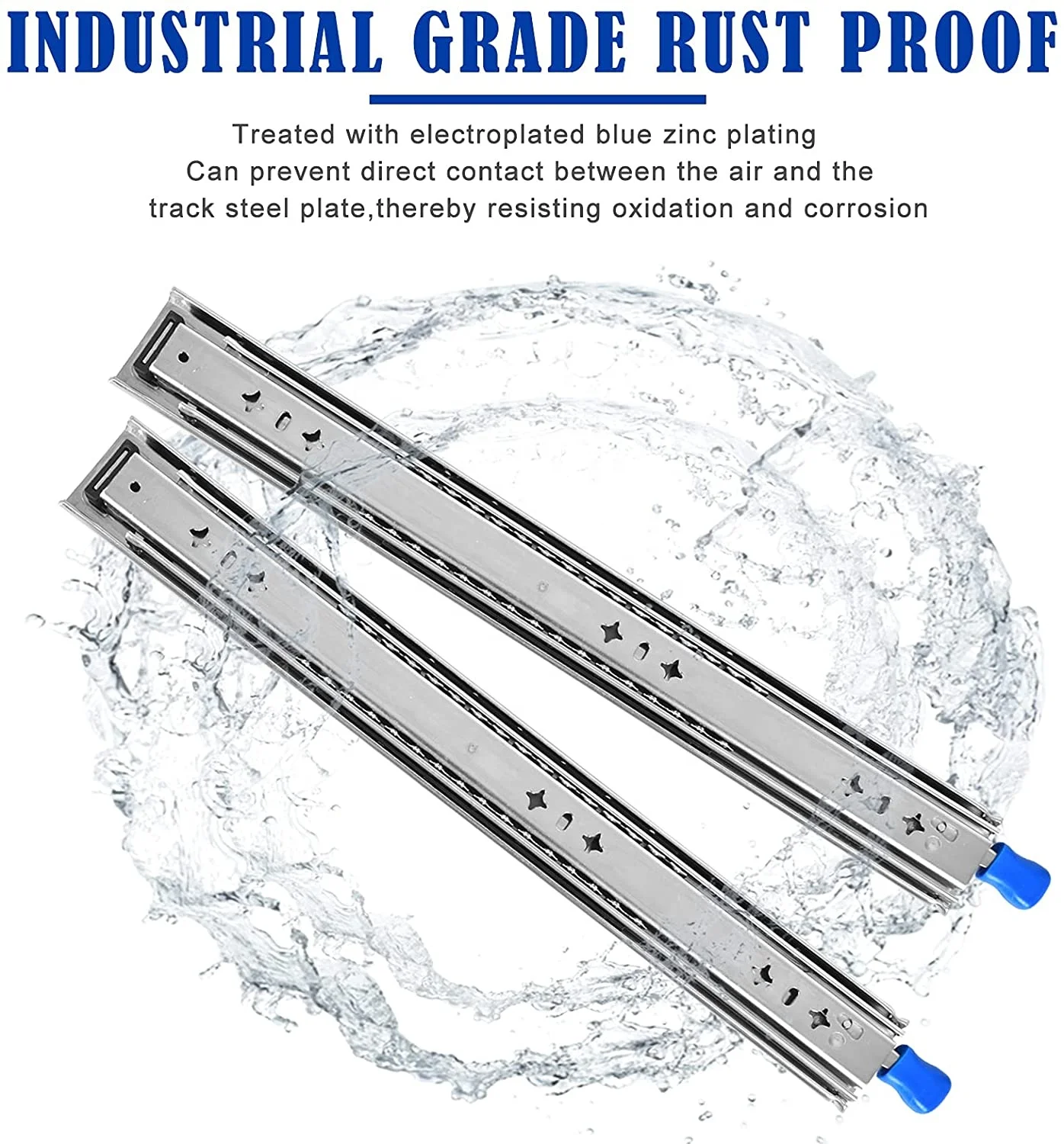 SNEIDA 53mm 120KG Load Rating Heavy Duty locking Drawer Slide rails for camper