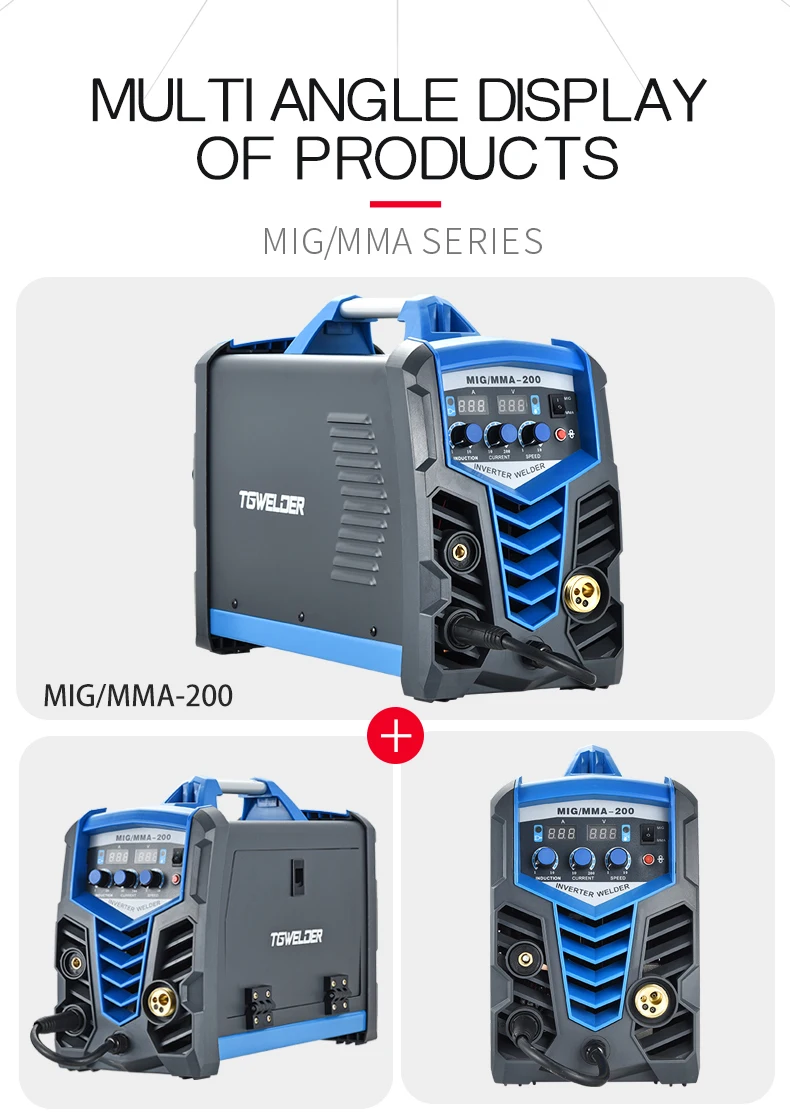 160amp инверторный Сварочный аппарат mig постоянный ток 220 В полный набор сварочных